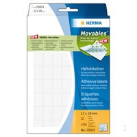 Herma Adhesive labels white Movables 12x18 (10603) Herma Adhesive labels white Movables 12x18 (10603)